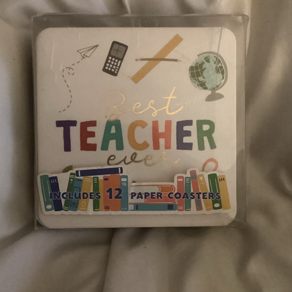 Colorful Teacher Coasters Set - Picture 8 of 11